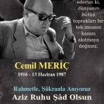 Cemil MERİÇ’i Rahmetle, Şükranla Anıyoruz.