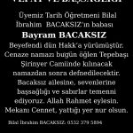 VEFAT VE BAŞSAĞLIĞI