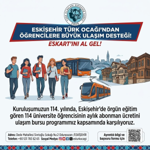 114 YILLIK OCAĞIMIZDAN 114 ÜNİVERSİTE ÖĞRENCİSİNE” ULAŞIM DESTEĞİ PROGRAMI BAŞVURULARI BAŞLADI!